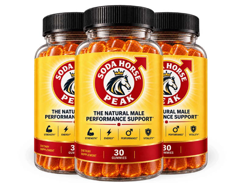 Soda Horse Peak Male Performance Gummies โ 3 bottle package